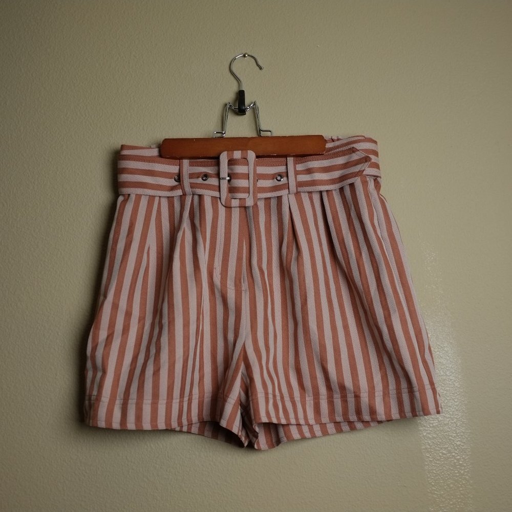 NSR Satin Striped Shorts
